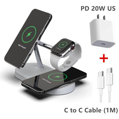 3-in-1 Wireless Magsafe Charger Stand - Pioneer Gadgets