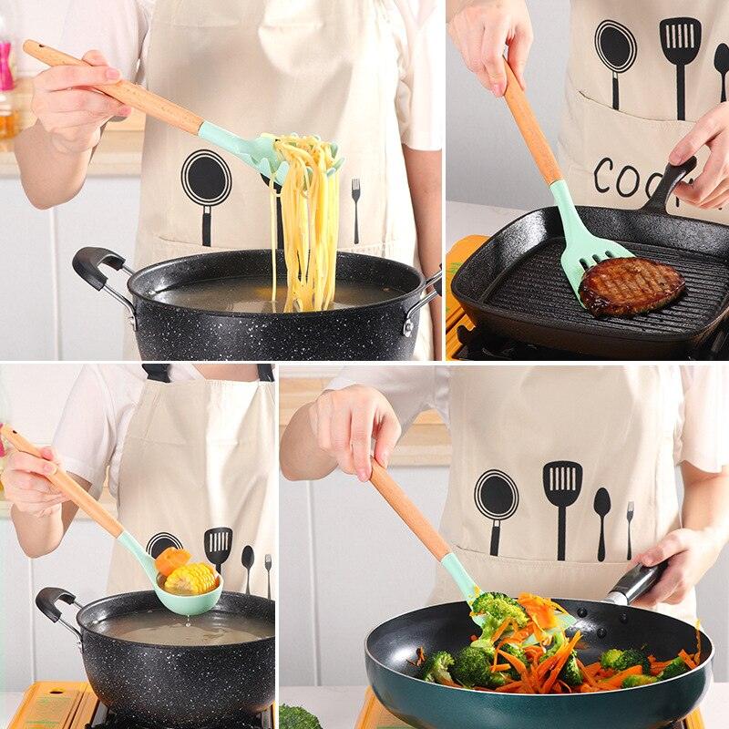 Non Stick Pot Spatula And Spoon - Pioneer Gadgets