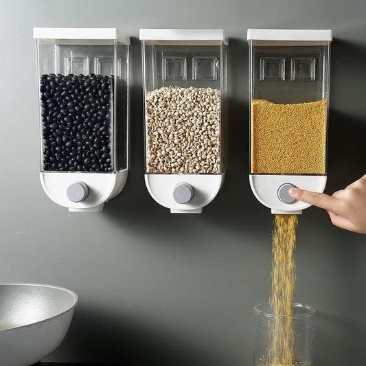 Wall-Mounted Kitchen Multi-Grain Sealed Jars - Pioneer Gadgets