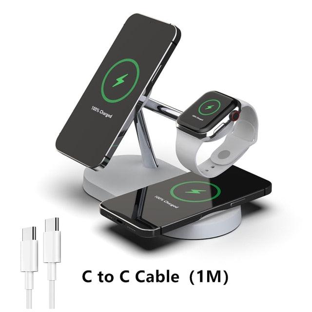 3-in-1 Wireless Magsafe Charger Stand - Pioneer Gadgets