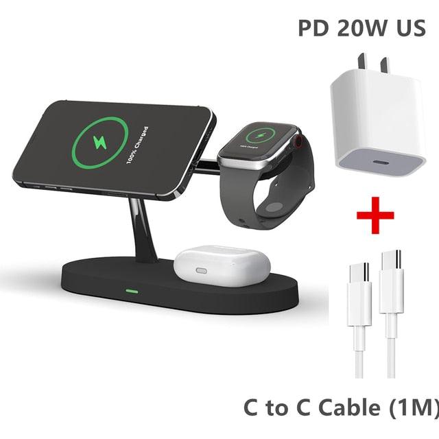 3-in-1 Wireless Magsafe Charger Stand - Pioneer Gadgets