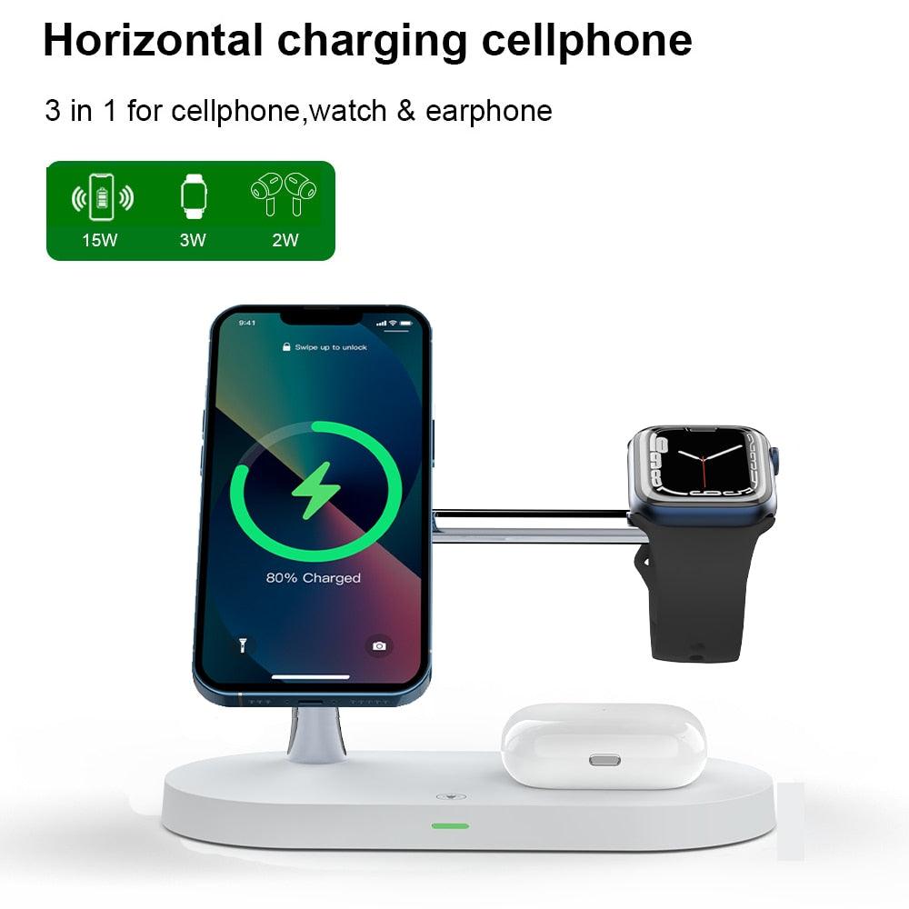 3-in-1 Wireless Magsafe Charger Stand - Pioneer Gadgets