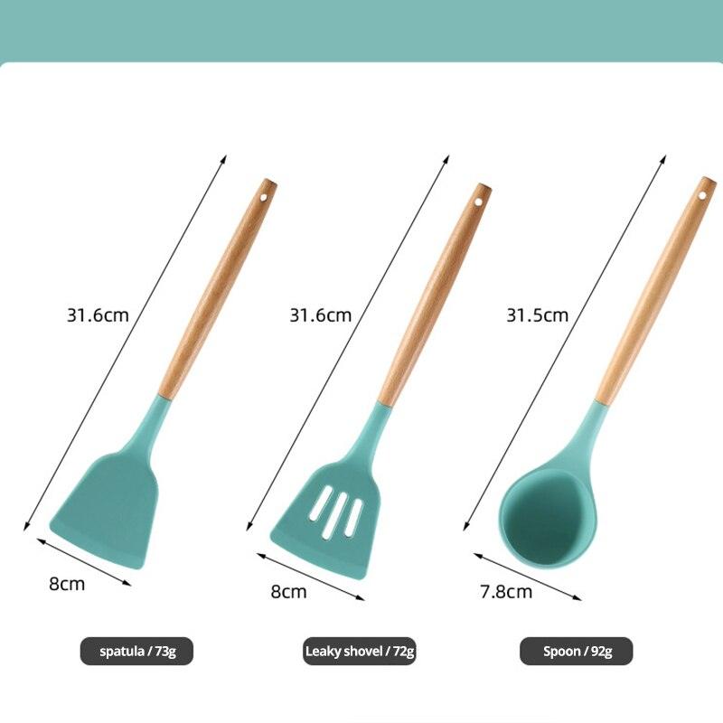 Non Stick Pot Spatula And Spoon - Pioneer Gadgets