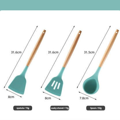 Non Stick Pot Spatula And Spoon - Pioneer Gadgets