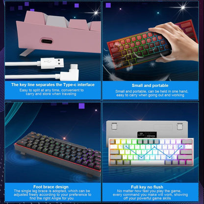 Mini Mechanical Gaming Wired Keyboard - Pioneer Gadgets