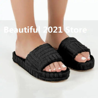 Women's Furry Casual Slippers - Pioneer Gadgets