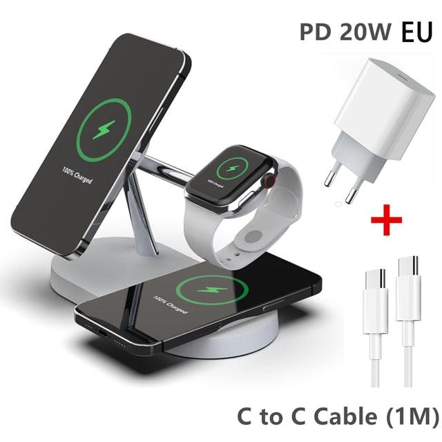 3-in-1 Wireless Magsafe Charger Stand - Pioneer Gadgets