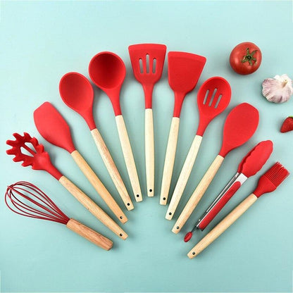 Non Stick Pot Spatula And Spoon - Pioneer Gadgets